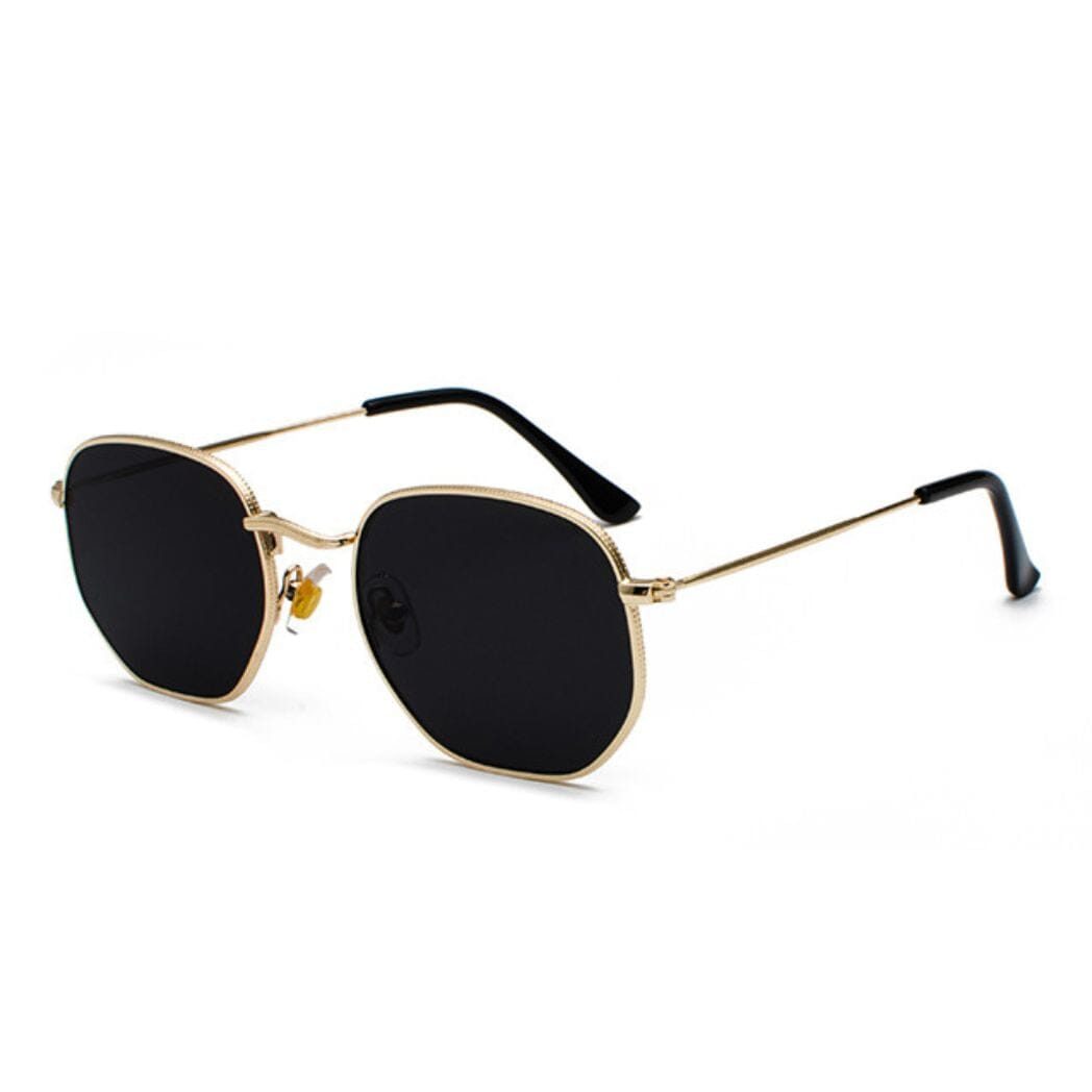 Óculos de Sol Feminino Sidney G3 OCULOS09 Use Lacis Preto e Dourado 