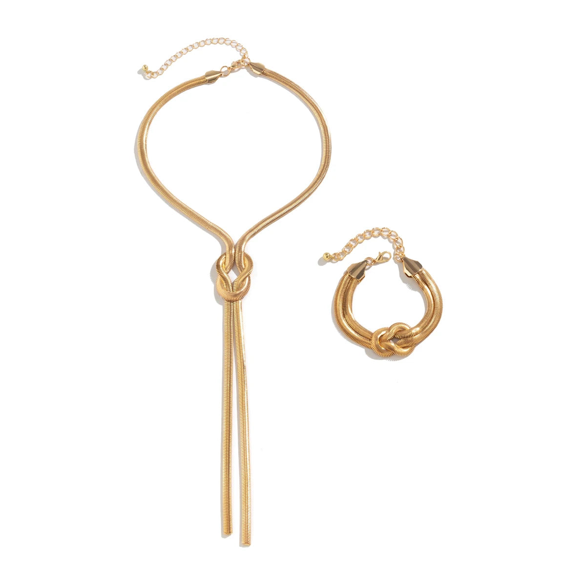 Colar e Pulseira Corrente Dupla Foleado a Ouro 18k G4 Colar06 LACIS JOIAS 